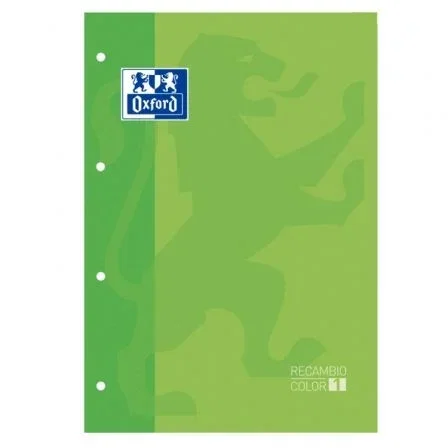 Oxford Recambio de Cuaderno Cuadriculado Verde Manzana A4+